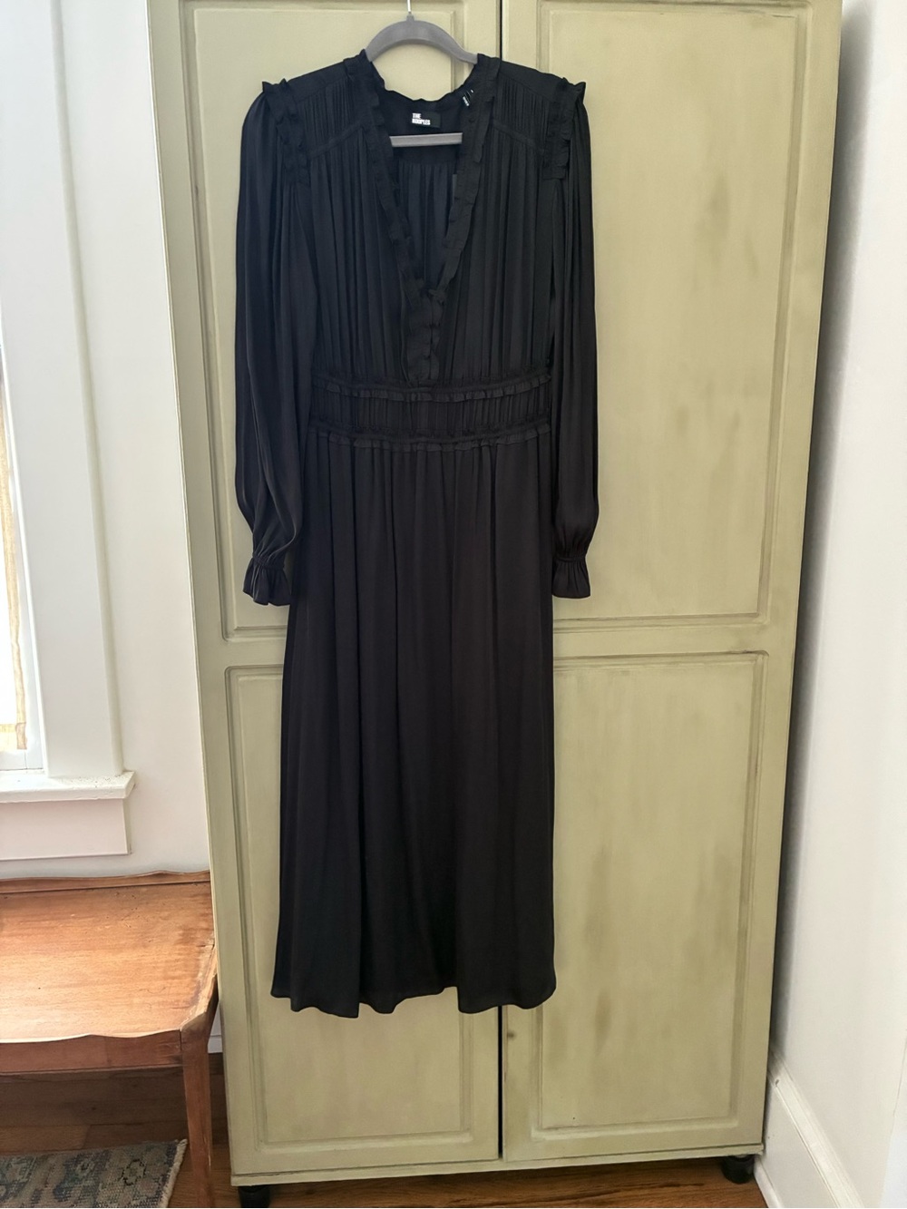 NWT THE KOOPLES BLACK MIDI DRESS SZ L - Picture 4 of 12